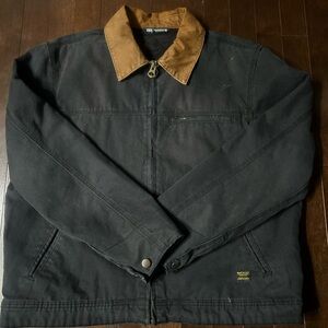 Zara Black Jacket with Brown Collar
